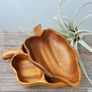 SOLD—Decorative carved wooden bowls